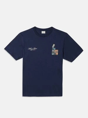 T-shirt z nadrukiem Filling Pieces granatowy