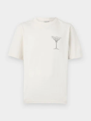 T-shirt z nadrukiem Filling Pieces mleczny