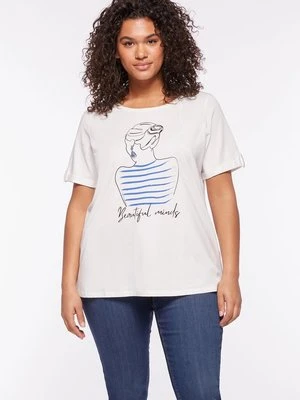 T-shirt z nadrukiem Fiorella Rubino