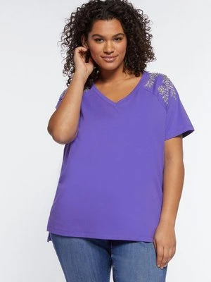 T-shirt z nadrukiem Fiorella Rubino