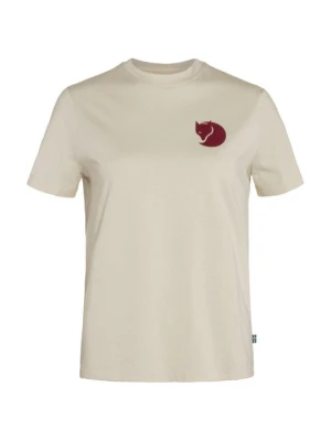 T-shirt z nadrukiem Fjällräven biały