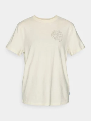 T-shirt z nadrukiem Fjällräven biały