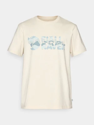 T-shirt z nadrukiem Fjällräven biały