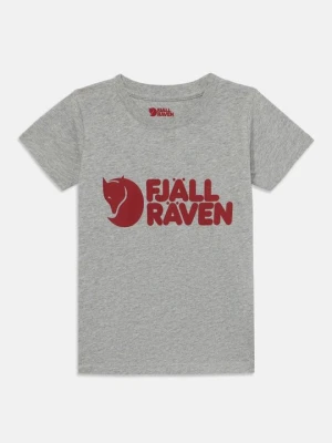 T-shirt z nadrukiem Fjällräven jasnoszary