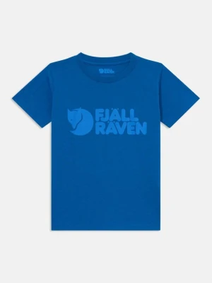 T-shirt z nadrukiem Fjällräven niebieski