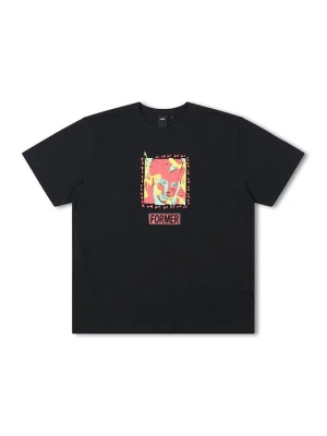T-shirt z nadrukiem Former czarny