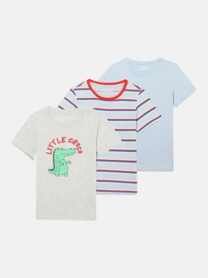 T-shirt z nadrukiem Friboo By Zalando szary melanż