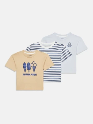 T-shirt z nadrukiem Friboo By Zalando mleczny