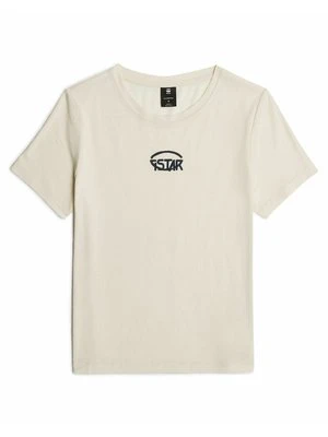 T-shirt z nadrukiem G-Star biały