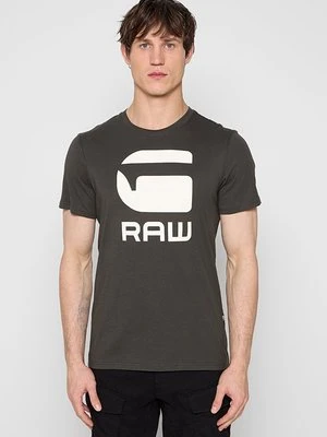 T-shirt z nadrukiem G-Star szary