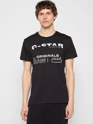 T-shirt z nadrukiem G-Star czarny