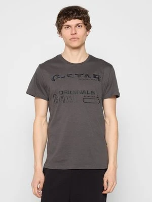 T-shirt z nadrukiem G-Star szary