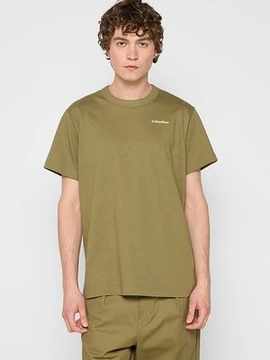 T-shirt z nadrukiem G-Star oliwkowy