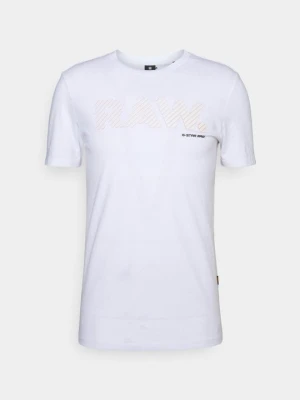 T-shirt z nadrukiem G-Star biały
