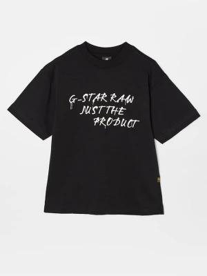 T-shirt z nadrukiem G-Star czarny