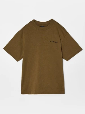 T-shirt z nadrukiem G-Star oliwkowy