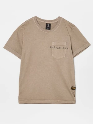 T-shirt z nadrukiem G-Star szary