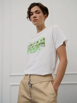 T-shirt z nadrukiem Ganni