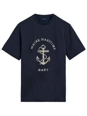 T-shirt z nadrukiem Gant