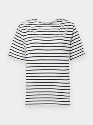 T-shirt z nadrukiem Gant granatowy