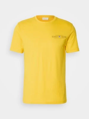 Zdjęcie produktu T-shirt z nadrukiem Gant żółty