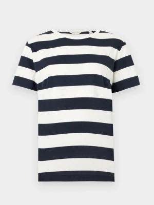 T-shirt z nadrukiem Gant granatowy
