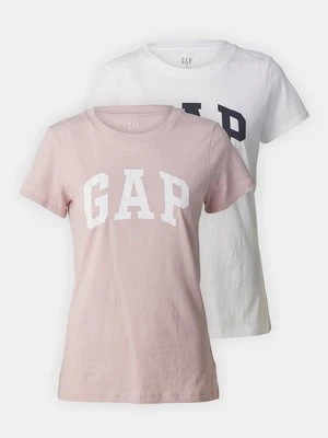 T-shirt z nadrukiem GAP jasnoróżowy