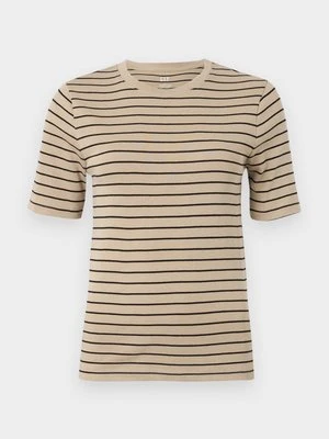 T-shirt z nadrukiem GAP khaki