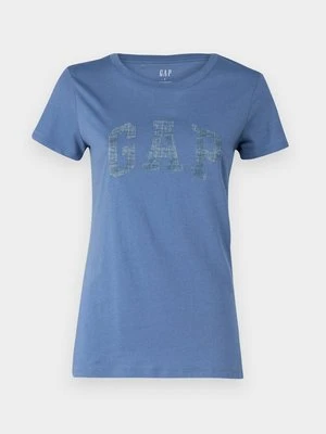 T-shirt z nadrukiem GAP niebieski