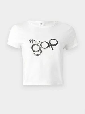 T-shirt z nadrukiem GAP mleczny