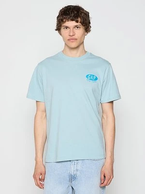 T-shirt z nadrukiem GAP brązowy