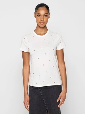 T-shirt z nadrukiem GAP biały