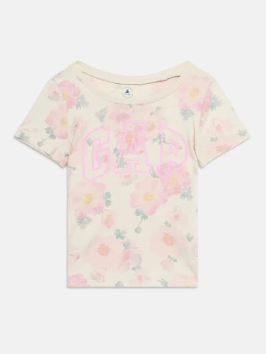 T-shirt z nadrukiem GAP beżowy