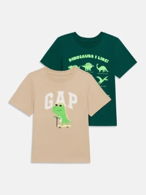 T-shirt z nadrukiem GAP beżowy