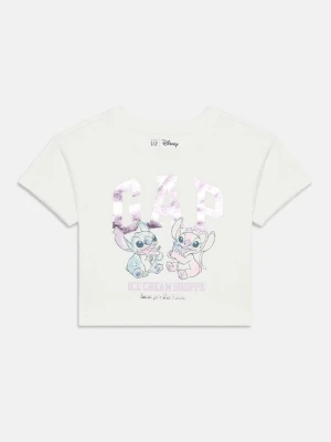 T-shirt z nadrukiem GAP biały