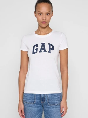 T-shirt z nadrukiem GAP biały