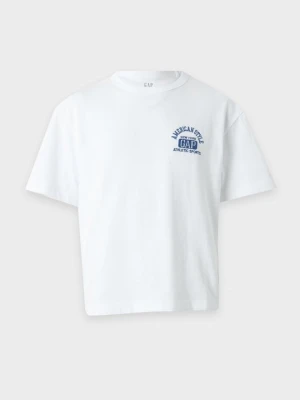 T-shirt z nadrukiem GAP biały