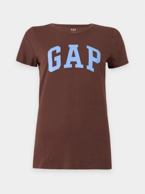 T-shirt z nadrukiem GAP brązowy