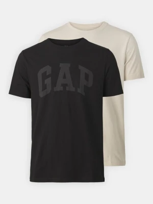 T-shirt z nadrukiem GAP czarny