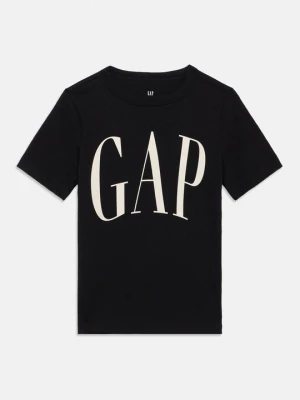 T-shirt z nadrukiem GAP czarny