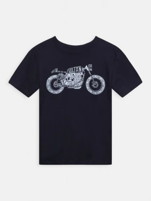 T-shirt z nadrukiem GAP czarny