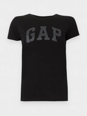 T-shirt z nadrukiem GAP czarny