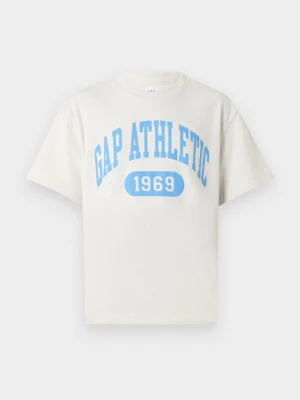 T-shirt z nadrukiem GAP czarny