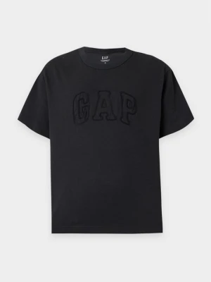 T-shirt z nadrukiem GAP czarny