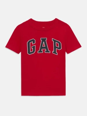 T-shirt z nadrukiem GAP czerwony