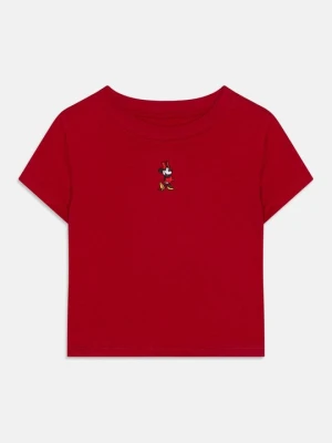 T-shirt z nadrukiem GAP czerwony