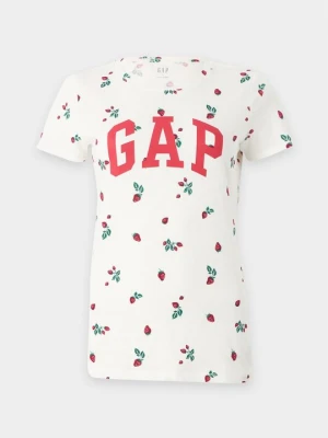T-shirt z nadrukiem GAP czerwony