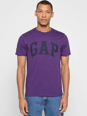 T-shirt z nadrukiem GAP fioletowy