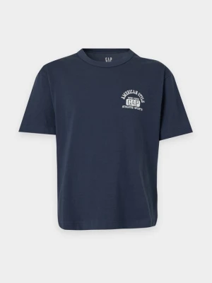 T-shirt z nadrukiem GAP granatowy