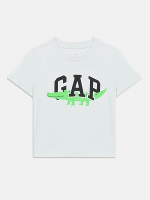T-shirt z nadrukiem GAP jasnoszary